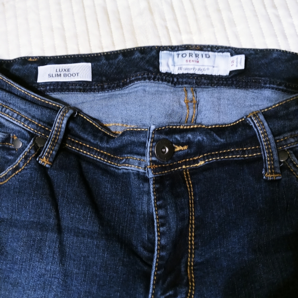 Torrid Size 12 luxe slim boot jeans